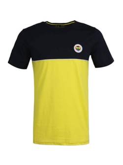 Herren Tribune Basic T-Shirt Gelb von Fenerium