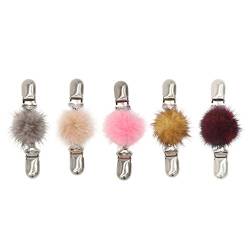 Fenical 5Pcs Vintage Pullover Schal Clips Strickjacke Kragen Clips Brosche Clips von Fenical