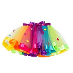 Fenical Mädchen Regenbogen Tutu Rock Tanzkleid bunten Rüschen gestuften Tüll für Mädchen (SX-RT077 m) von Fenical