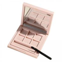 Fenteer 2 X Leere Make Up Lidschatten Palette, Tragbare Leere Lidschatten Box für Die Reise mit Spiegel für Lidschatten, Lippenstift, Rouge, Puder, Leere von Fenteer