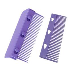 Fenteer Kamm für Haarglätter, Damen, DIY-Kamm, kompaktes Werkzeug, passend für Haarglättung, flaches Eisen, langlebig, für glattes Haar, Styling-Kamm, violett von Fenteer