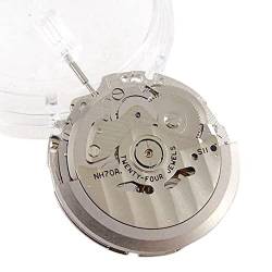 Ferleiss NH70 NH70A 21600 BPH 24 Juwelen durchbrochenes mechanisches Uhrwerk hohe Genauigkeit Luxus Automatik Uhrenzubehör, silber von Ferleiss