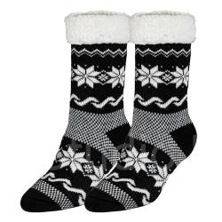 Ferocity Herren Warme Dicke Wintersocken mit Innenfell Teddyfutter und Antirutschsohle [033], Men's Model 3, 40-45 von Ferocity