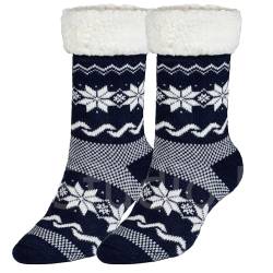 Ferocity Herren Warme Dicke Wintersocken mit Innenfell Teddyfutter und Antirutschsohle [033], Men's Model 4, 40-45 von Ferocity