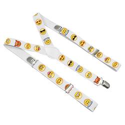Ferocity Unisex Kleine Hosenträger für Kinder Mädchen Jungen Kleinkind Baby für 2-8 Jahres alt Muster Emoji [012] von Ferocity