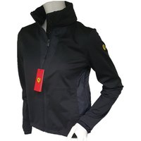 Ferrari Softshelljacke official Damen Hooded Jacke Sportjacke BLK 42674 mit Kapuze im Kragen Kapuze in Stehkragen von Ferrari