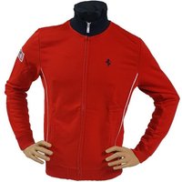 Ferrari Sweatjacke Offiziell Herren Full Zip 60er America Red Retro Motorsport im sportlichem Design von Ferrari