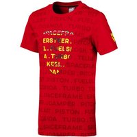 T-Shirt Ferrari Kinder T-Shirts, SF kids Big Shield Tee Rosso Corsa Puma Kinder Tee von Ferrari