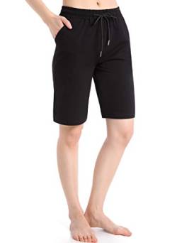 Ferrieswheel Story Sommer Kurze Hose Damen Shorts Kurz Sporthose mit Taschen Schwarz Jogginghose von Ferrieswheel Story