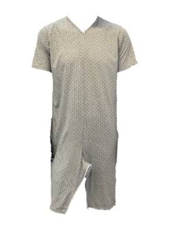 Ferrucci Schlafanzug, Komfort, kurzärmelig, kurze Hose, 2 Reißverschlüsse/Sommer-Reißverschlüsse, Pink XXL von Ferrucci