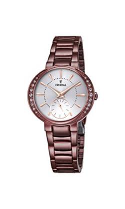 Festina Damen Analog Quarz Uhr mit Edelstahl Armband F16912/1 von Festina