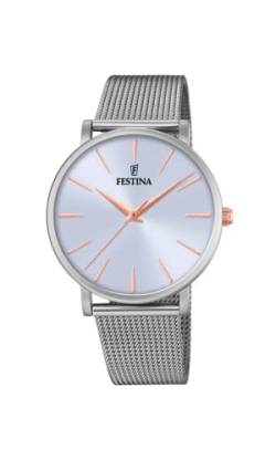 Festina Damen Analog Quarz Uhr mit Edelstahl Armband F20475/3 von Festina