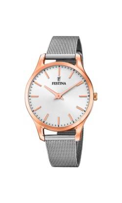 Festina Damen Analog Quarz Uhr mit Edelstahl Armband F20507/1 von Festina