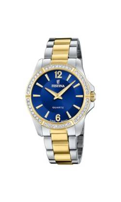 Festina Damen Analog Quarz Uhr mit Edelstahl Armband F20594/2 von Festina