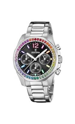 Festina Damen Analog Quarz Uhr mit Edelstahl Armband F20606/3 von Festina