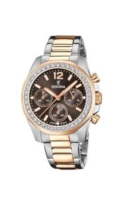 Festina Damen Analog Quarz Uhr mit Edelstahl Armband F20608/1 von Festina