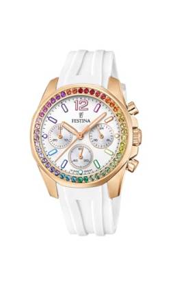 Festina Damen Analog Quarz Uhr mit Gummi Armband F20611/2 von Festina