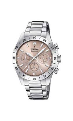 Festina Damen Chronograph Quarz Uhr mit Edelstahl Armband F20397/3 von Festina