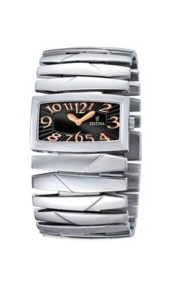 Festina Damen Uhr analog Quarzwerk mit Edelstahl Armband F16771/7 von Festina