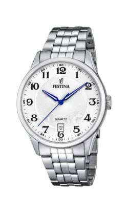 Festina Herren Analog Quarz Uhr mit Edelstahl Armband F20425/1 von Festina