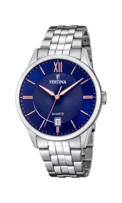 Festina Herren Analog Quarz Uhr mit Edelstahl Armband F20425/5 von Festina