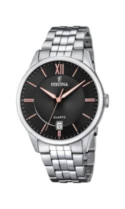 Festina Herren Analog Quarz Uhr mit Edelstahl Armband F20425/6 von Festina