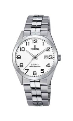 Festina Herren Analog Quarz Uhr mit Edelstahl Armband F20437/1 von Festina