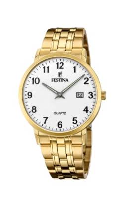 Festina Herren Analog Quarz Uhr mit Edelstahl Armband F20513/1 von Festina