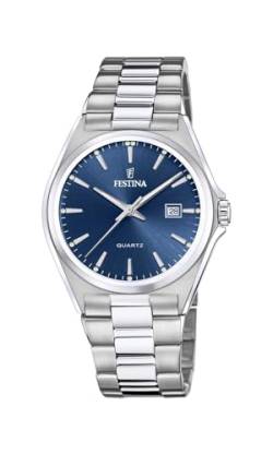 Festina Herren Analog Quarz Uhr mit Edelstahl Armband F20552/3 von Festina