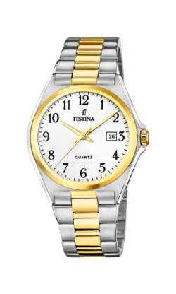 Festina Herren Analog Quarz Uhr mit Edelstahl Armband F20554/1 von Festina