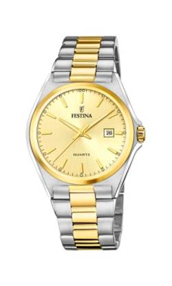 Festina Herren Analog Quarz Uhr mit Edelstahl Armband F20554/3 von Festina