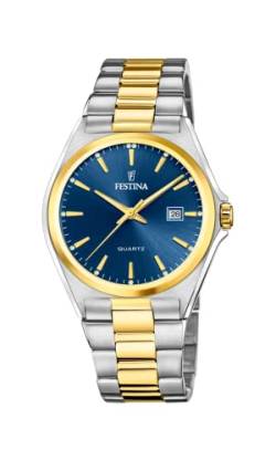 Festina Herren Analog Quarz Uhr mit Edelstahl Armband F20554/4 von Festina