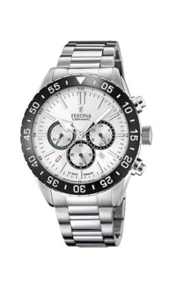 Festina Herren Analog Quarz Uhr mit Edelstahl Armband F20575/1 von Festina