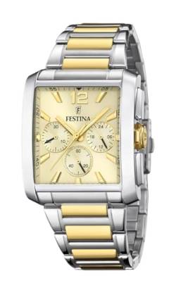 Festina Herren Analog Quarz Uhr mit Edelstahl Armband F20637/2 von Festina