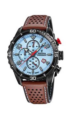 Festina Herren Analog Quarz Uhr mit Leder Armband F20519/1 von Festina