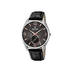 Festina Herren Analog Quarz Uhr mit Leder Armband F6870/3 von Festina