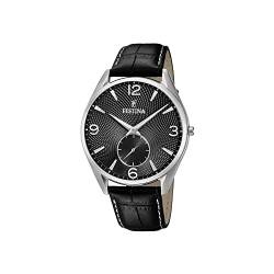 Festina Herren Analog Quarz Uhr mit Leder Armband F6870/4 von Festina