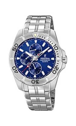 Festina Herren Multi Zifferblatt Quarz Uhr mit Edelstahl Armband F20445/2 von Festina