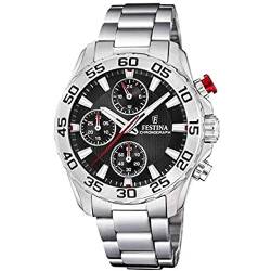 Festina Jungen Chronograph Quarz Uhr mit Edelstahl Armband F20457/3 von Festina