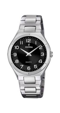 Festina Outlet Uhren F20244/6 Schwarz 316L Edelstahlarmband Herren, Schwarz , Armband von Festina