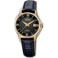 Festina Quarzuhr Festina Leder Damen Uhr, Damenuhr Lederarmband schwarz, rund, klein (ca. 29mm) von Festina