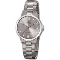 Festina Quarzuhr Festina Titan Damen Uhr, Damenuhr Titanarmband silber, rund, mittel (ca. 31mm) von Festina