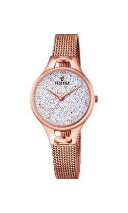 Festina Uhr Für Damen F20333/1 Mademoiselle Gold Edelstahl Case RoségoldEdelstahl Band von Festina