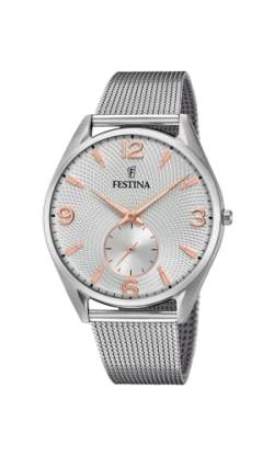 Festina Uhr Für Herren F6869/1 Acero Clasico Silber Edelstahl Case SilberEdelstahl Band von Festina