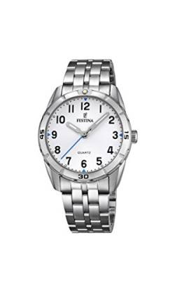 Festina Unisex Analog Quarz Uhr mit Edelstahl Armband F16907/1 von Festina