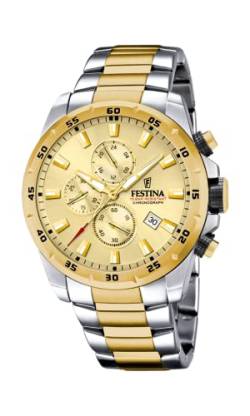 Festina Unisex-Erwachsene Analog Quarz Uhr mit Edelstahl Armband F20562/1 von Festina