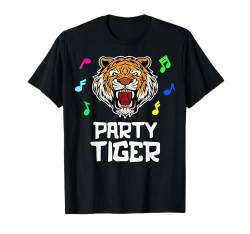 Stylisch Partytiger Motivation Festival Feiern Spaß T-Shirt von Festivals Abfeiern Party Events - dizeyns