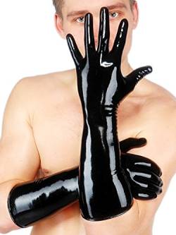 Fetisso Gloves Handschue Elbogen lang Latex Black Fetisch Clubwear (Small) von Fetisso