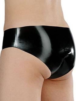 Fetisso Slip with Condom Underwear Black Medium von Fetisso