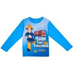 Feuerwehrmann-Sam Jungen Langarmshirt (Blau 3, 104) von Feuerwehrmann-Sam